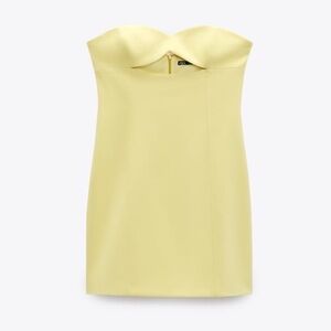 ZARA Strapless Cut Out Dress